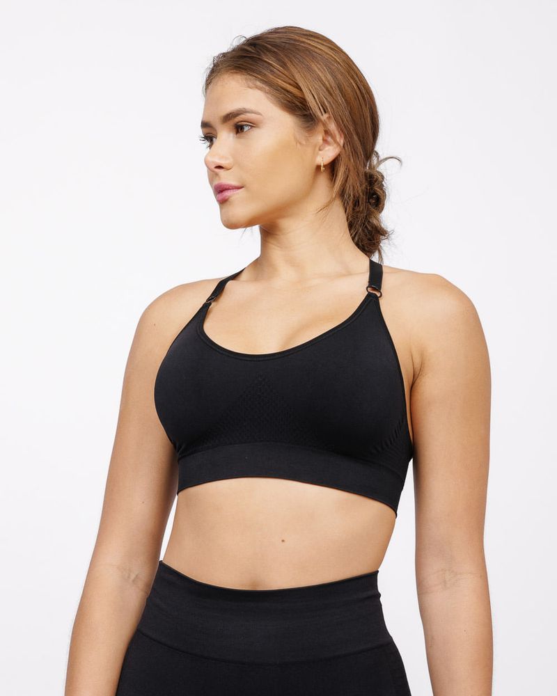 Top-deportivo-negro-Rush-mujer-Tall